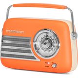 Madison - FREESOUND VR40OR-MAT - Vintage Radio - Mat Oranje - 30W - Bluetooth - USB - FM