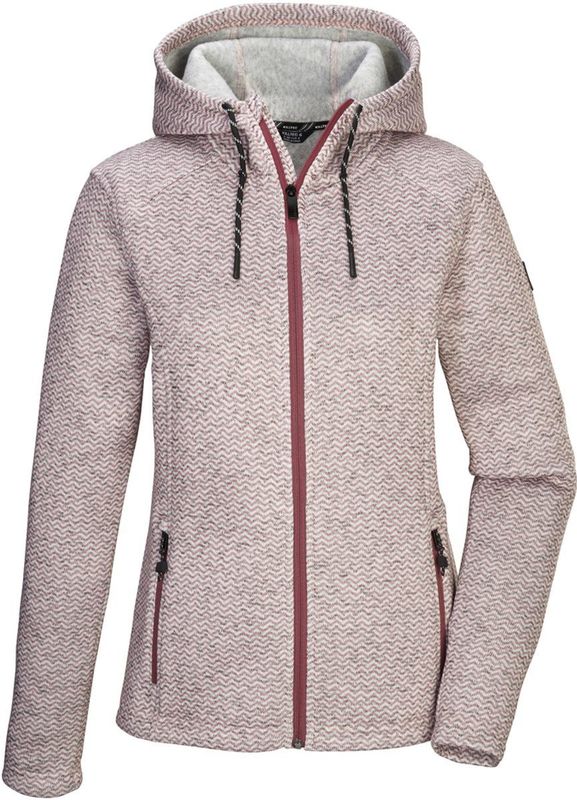 Killtec KOW 5 gebreid fleece vest dames - roze - maat M