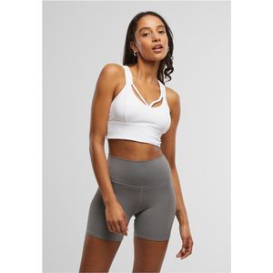 URBAN CLASSICS - Crossed Sports Bra - Zwart - Katoen