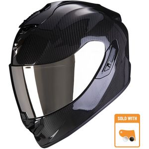 Scorpion Exo-1400 Evo Carbon Air Solid Zwart Integraalhelm - Maat M - Helm