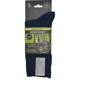 Bamboe sokken voor heren -  LOSSE ELASTIEK - 6 PAAR - Marine/donker blauw - mannen maat 39/42 - Hoge kwaliteit