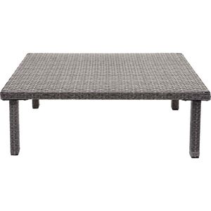 Brulo - bijzettafel - loungetafel - salontafel - 80x50 cm - poly rattan