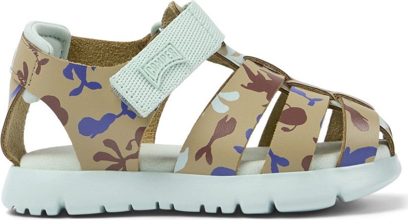 Camper - Oruga - Sandalen - Groen - Leer/Textiel - Klittenbandsluiting