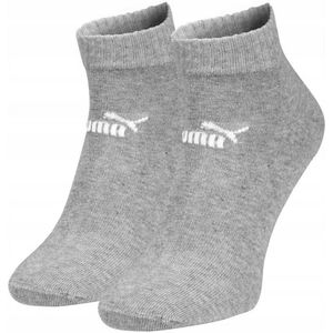 Puma Heren Sokken Quarter – 3 Paar – Grijs – Maat 43 – 46 - Katoen Comfort