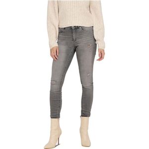 ONLY Blush Skinny Fit Ak Rw Dst Rea724 Jeans Met Middelhoge Taille - Dames - Medium Grey Denim - XS X L32