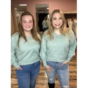 ONLY CARMAKOMA - CARIBI LS REVERSIBLE V-NECK KNT - Dames - Gebreide truien