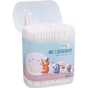 400 Stuks Wattenstaafjes voor Baby en Kinderen - Oor en Neus Reiniging