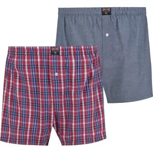 Charles Colby herren Boxershorts, Set Van 2 - 09 - rood