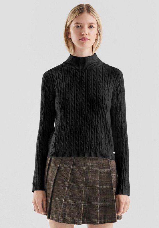 Gebreide Trui - Slim Knit - Kabelpatroon