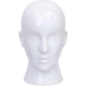 Zylo® Paspop Hoofd - Mannequin Hoofd - Pashoofd - Wit - 28cm x 13cm x 54cm
