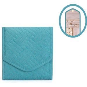 Sieradenorganizer - Mini-groen - 1 stuk - 41*14*1cm - sieraden doos - opbergtas voor sieraden - Sieradenorganizer reisetui voor ringen oorbellen halskettingen horloges