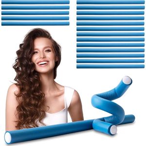20 Papilotten voor Heatless Curls - Flexibele Schuimkrulspelden voor Perfecte Krullen