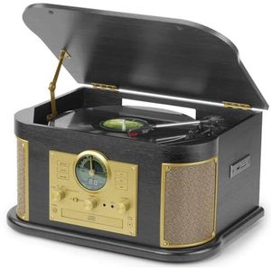 3-Snelheden Platenspeler met Bluetooth en Meerdere Functies