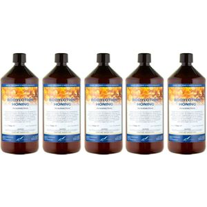 Bodylotion Honing 1 Liter - set van 5 stuks - Voordeelverpakking