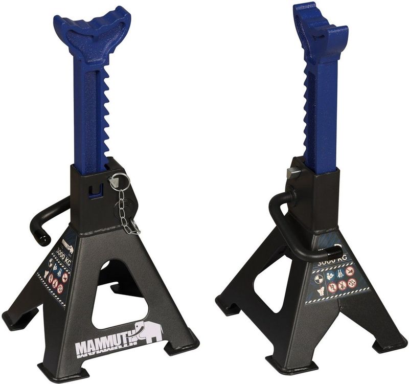 Mammuth - Assteunen - 3 Ton Set - Robuuste Ondersteuning voor Zware Lasten