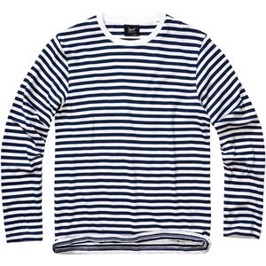 Brandit Lange Mouwen Heren Shirt met lange mouwen - marineblauw/wit - S