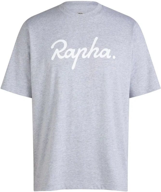 Rapha Cotton Large Logo T-shirt Met Korte Mouwen Grijs S Man