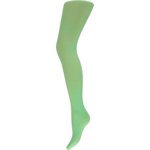 Apollo - Dames Feest Panty - Fluor Groen - 60 Denier - Maat S/M - Leggings - Legging carnaval - Carnavalskleding - Neon legging