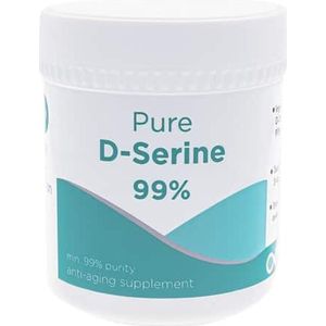 D-SERINE (Hansen) - 100 gram pure poeder (+99%) incl. maatlepel - Goed vor 50 a 75 hoge doseringen - Onafhakelijk getest - Gemaakt in Europa