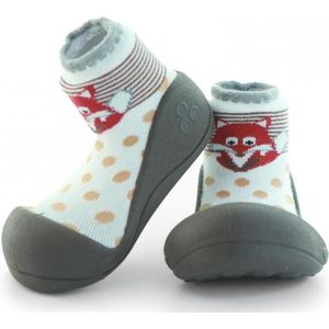 Attipas ZOO bruin babyschoenen, ergonomische Baby slippers, slofjes maat 21,5,  12-24 maanden