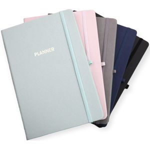 A5 Planner hardcover - Mint kleur - Organiser - Ongedateerde agenda - Weekly planner - Habit tracker - incl stickers