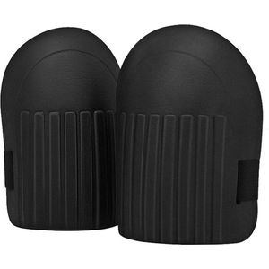 Zwarte kniebeschermers voor in de tuin | Knielappen van foam | Bescherm je knieën bij het werken op harde ondergronden | Kniebescherming