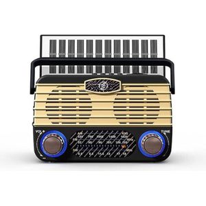 Equivera Noodradio - Noodradio - Emergency Radio - Survival Radio - Oorlog Radio - Opwindbare Radio - Solar Opwindbaar - Radio voor Rampen - SOS Alarm - Noodradio op Batterij - Draagbare Radio - AM/FM-Radio - Oplaadbare Batterij - Noodlader Telefoon