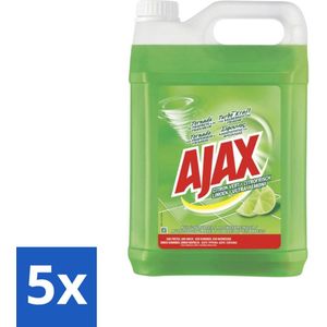 Ajax - Allesreiniger - Limoen Geur - 5L - Bulkverpakking - 5 stuks