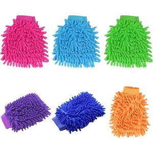 Goodivery ® Superzachte Microvezel Auto Was Handschoenen – Set van 6 in Willekeurige Kleuren