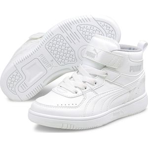 PUMA Rebound JOY AC PS Unisex Sneakers - White/Black/HighRiskRed - Maat 30