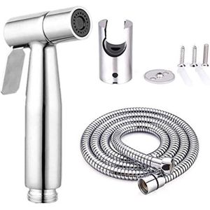 Handheld bidet sproeier, roestvrijstalen geborsteld nikkelsproeier, badkamerdoek luierreinigingsdouche, draagbare antiroest douchesproeier