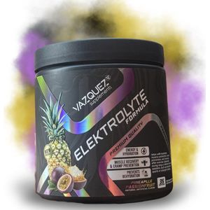 Elektrolyten - Electrolyten Poeder - Ananas - Passievrucht Smaak - Hydratatie & Herstel - Voor Sporters, Sauna, Keto & Fasting - Met Natrium, Kalium & Magnesium