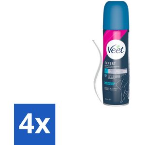 Veet - Ontharingsspray - Gevoelige Huid - Makkelijk Aanbrengen - 150 ml - Voordeelverpakking - 4 stuks