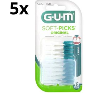 GUM Soft-Picks Original Large - 5 x 40 stuks - Voordeelverpakking