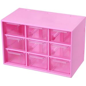 Opbergdoos Voor Cosmetische Lades - Bureaulade-opbergrek - Organisatie voor Huidverzorging en Badruimte - 1 - Thuisgebruik Roze