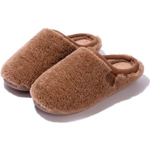 Zachte, zachte pantoffels van zacht katoen voor dames - lichtgewicht binnenschoenen van traagschuim - antislip binnenpantoffels van zacht pluche voor heren - maat 34/35