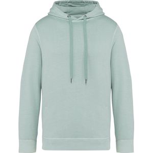 Native Spirit Ecologische uniseks sweater met capuchon French Terry NS416 - Washed Jade Green - XS