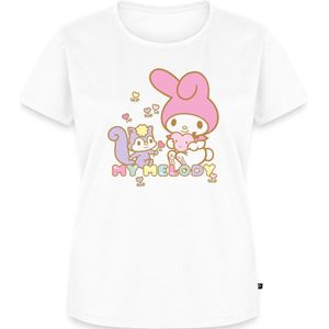 My Melody Plukt Hartbloemen Met Risu Premium T Shirt Dames