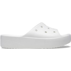 CROCS Witte Dames Platform Slippers – Stijlvol Zomercomfort, 42/43 EU