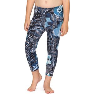 Merry Style Meisjes Leggings - Vrijetijdsbroek - Capri - Katoen - MS-MS10-405-LE - Marineblauw/Bloemen - 146