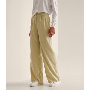 NA-KD - Geperste Kostuumbroek - Ecru - Dames