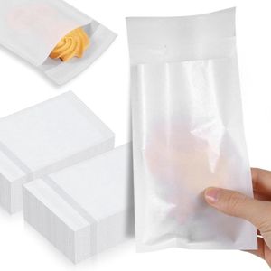 100 Stuks Wax Papier Sandwich Zakken | Pergamijn Zakken voor Koekjes | Lunch Zakken voor Gebak | Ideaal voor Bakkerijen en Snacks
