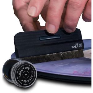 Brenzoos - Vinyl Record Cleaner met Carbon Fiber Borstel en Stylus Gel - Anti Statische Cleaning kit voor Platen - Naalden en Record Player.