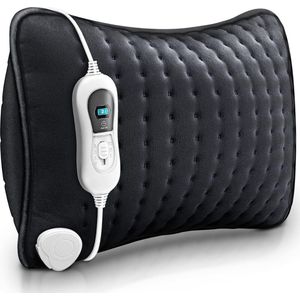 Warmtekussen - Warmtekussen Elektrisch Knuffel - Warmtekussen Oplaadbaar met Lange Kabel - Antraciet/Warmte Kussen