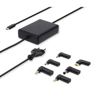 Nedis Notebook-Adapter - GaN - 65 W - 5 / 9 / 12 / 15 / 20 V DC - 2.4 / 3.0 / 3.25 A - Gebruikt voor: Notebook / Smartphone / Tablet - Euro / Type-C (CEE 7/16)