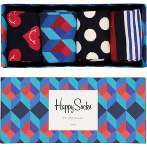 Happy Socks Navy Giftbox - Maat 36-40