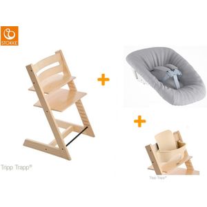 Stokke Tripp Trapp kinderstoel Bundel - Naturel + Newbornset en babyset!