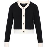 DreiMaster - Classic Look - Gebreid Vest - Navy / Wit