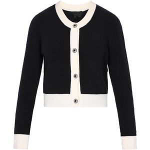 DreiMaster - Classic Look - Gebreid Vest - Navy / Wit