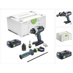 Festool TPC 18/4 I-Basic accu klopboormachine 18 V 75 Nm borstelloos + 1x accu 3.0 Ah + systainer - zonder oplader